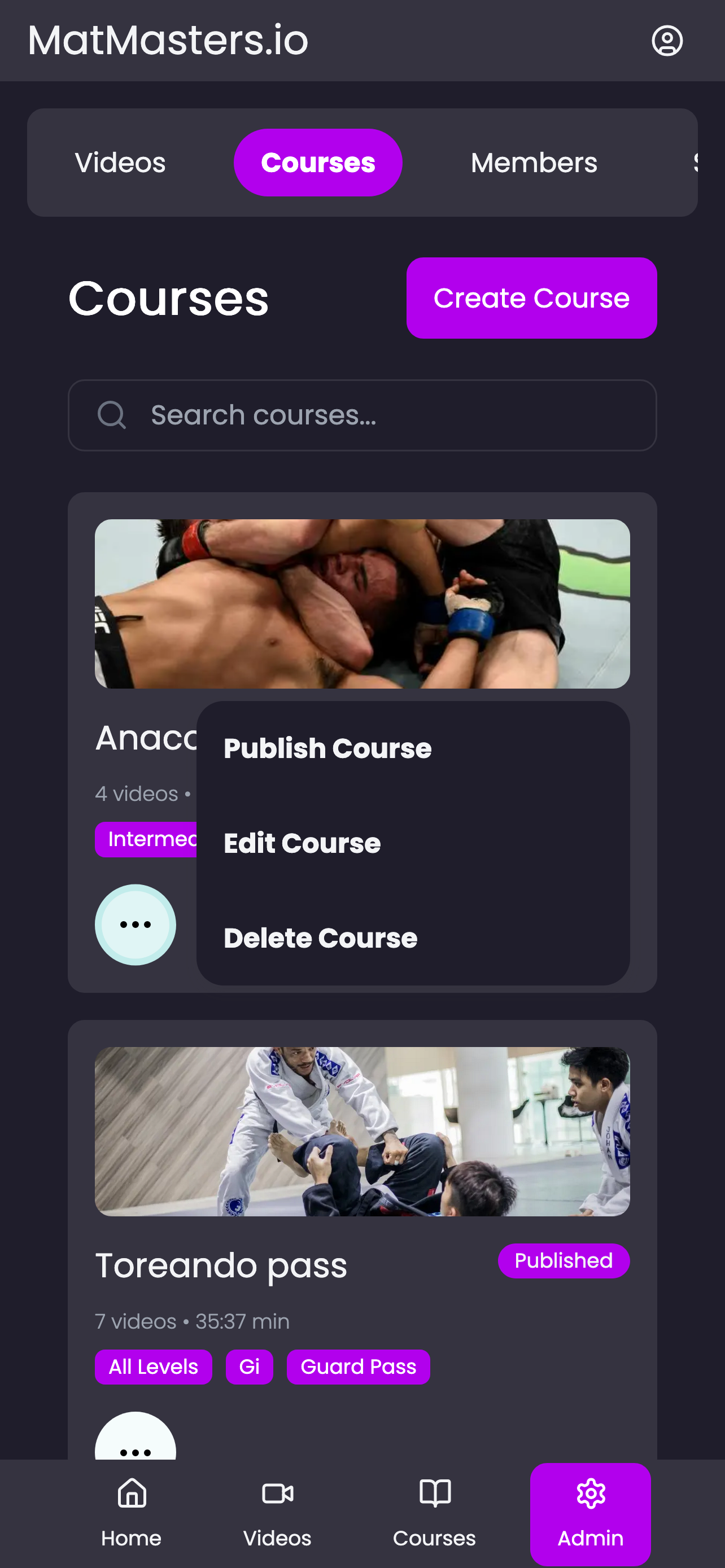 BJJ Curriculum Management